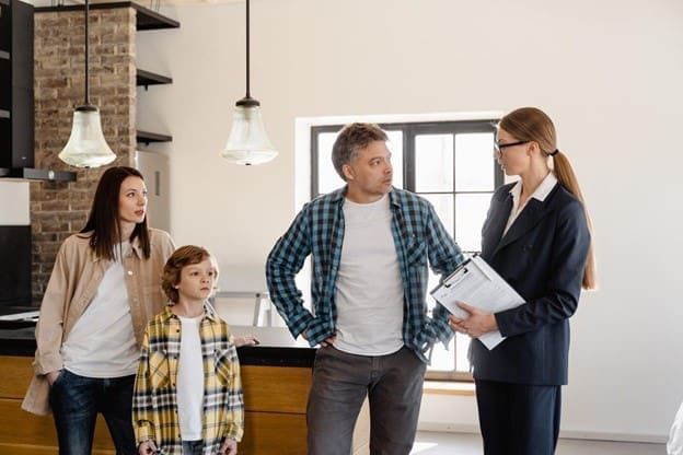 An Image of a Family Discussing Renovations